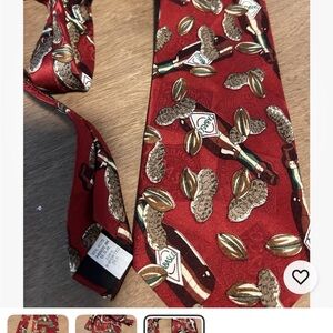 Tabasco Red Tie with Peanuts‎ and Bottles